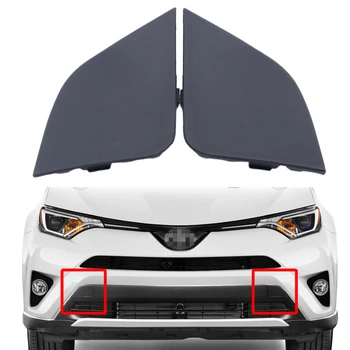 1 пара передний левый + правый бампер буксировочный крюк крышка для Toyota RAV4 2016-2018