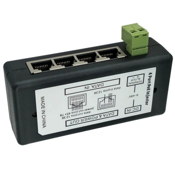 1 шт. Пластиковый адаптер питания POE для IP-камер видеонаблюдения Адаптер питания через Ethernet