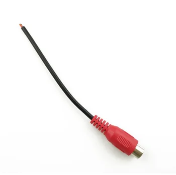 12 см Универсальный RCA Female Audio Line Speaker Cable Connector Штекер Шнур питания Кабель адаптера Красный