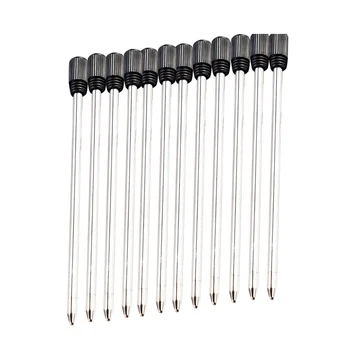 12 шт. Стержни для шариковых ручек для перекрестных ручек Fine Point Pen Refill 7CM - Черные чернила