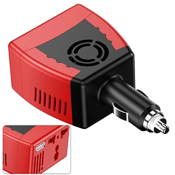 150 Вт Инвертор мощности с USB-портами зарядки 2,1 А Преобразователь мощности для автомобиля