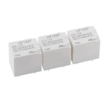 1PCS HF152F-005 012 024-1ZST Комплект преобразующих 5-контактных реле 15A277VAC белый корпус