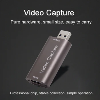 4K Карта захвата видео высокой четкости USB 2.0 / 3.0 Рекордер для PS4 / 3 Game TV Box Телефон Видеокамера Камера Запись Прямая трансляция
