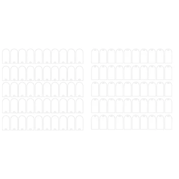 50 шт. Матовая акриловая свадебная открытка Прозрачный декор Акриловая бирка с именем DIY Карта