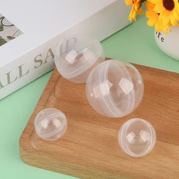 50 шт. Прозрачная может открыть прозрачную пластиковую капсулу игрушка сюрприз мяч крошечный контейнер для изготовления вещей модель