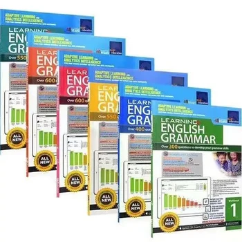 6 Книги Изучение английской грамматики 1-6 Английский Учебное пособие для детей Домашние школьные принадлежности Образование в Сингапуре Книги