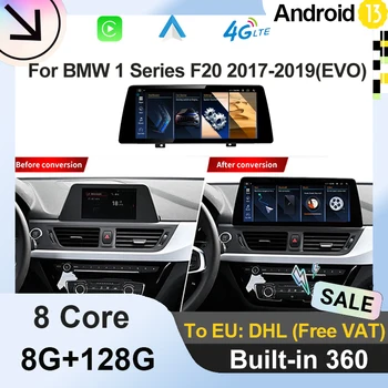 8 + 128 ГБ ОЗУ Android 13 Авто Радио Carplay для BMW 1Series F20 EVO 2018-2020 4G WIFI SIM Мультимедиа Авто GPS Нави IPS Сенсорный экран