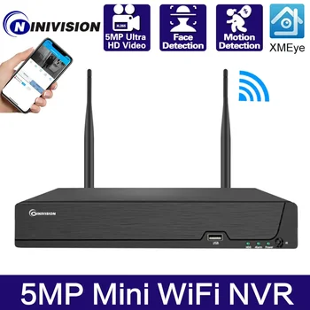 8CH H.265 3MP 4CH 5MP Беспроводной видеорегистратор Wi-Fi Система камер видеонаблюдения P2P IP-камера Сетевой видеорегистратор NVR для ICsee XMeye APP