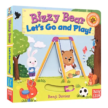 Bizzy Bear Let's Go and Play, Детские книги в возрасте 3 4 5 6 лет, английские книжки с картинками, 9780763658809