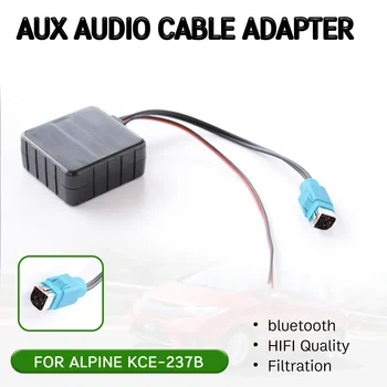 bluetooth Aux Приемник Кабель Адаптер с микрофоном Беспроводной аудиоинтерфейс Hi-Fi качества для Alpine 2009+ CDE-W203Ri для KCE-237B