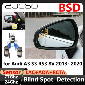 BSD Обнаружение слепых зон Смена полосы движения Помощь в парковке Предупреждение о вождении для Audi A3 S3 RS3 8V 2013~2020