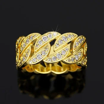 CAOSHI Модное женское кольцо с дизайном формы цепочки золотого цвета ослепительный диоксид циркония аксессуары для церемонии помолвки ювелирные изделия