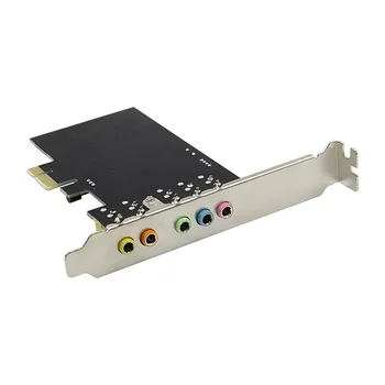 CMI8738 5.1/6CH PCI-E X1 3D Стерео Эффект объемного звука Домашние развлечения Аудио и видео Звуковая карта