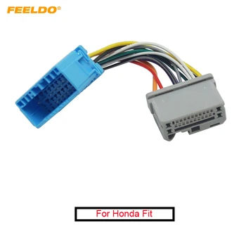 FEELDO 1 шт. Автомобильный стерео аудио проводной кабель адаптер для Honda Fit Transfer Wire Harness Convert Cable 1.3CD To 1.5CD Головное устройство