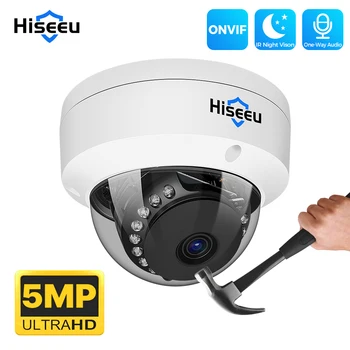 Hiseeu 4K 5MP 8MP Dome POE IP-камера Взрывозащищенная система распознавания лиц CCTV Security Protection Video Surveillance System Onvif
