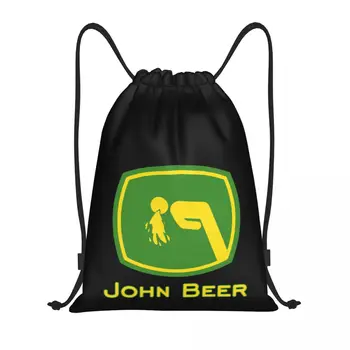 John Beer Сумки на шнурке Спортивная сумка Креативный рюкзак Забавная новинка Полевой рюкзак Уютный