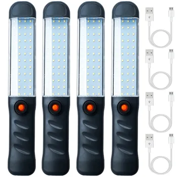 LED Фонари Аккумуляторный рабочий фонарь с магнитным основанием и крюком для подвешивания 3 режима Прожектор для ремонта автомобилей Наружное освещение