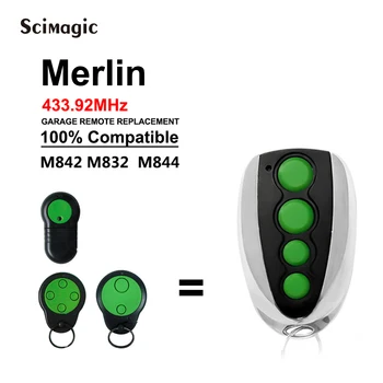 Merlin M832 M842 M844 Передатчик дистанционного управления дверью с подвижным кодом 433,92 МГц Гаджет для управления гаражом Контроль препятствий
