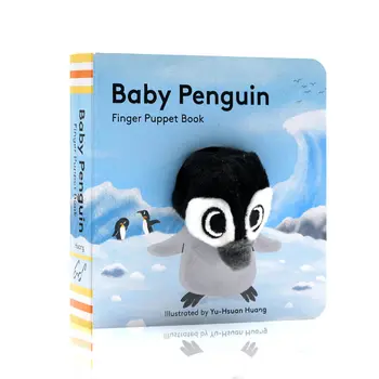 Milu Baby Penguin Finger Puppet Book Оригинальные английские книги