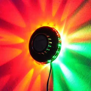 Mini 48 RGB Светодиодная домашняя вечеринка Дискотека Par Stage Подсветка Настенное украшение Настенный светильник Праздничный рождественский сад Украшение Свет