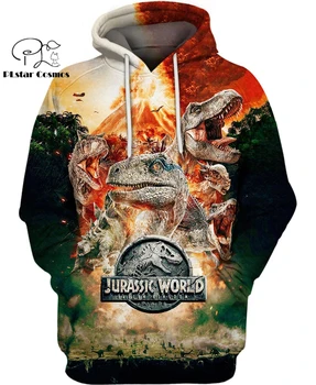 PLstar Cosmos Jurassic World Fallen Kingdom 3d толстовки/толстовки Зима осень смешная длинная сельви уличная одежда Харадзюку