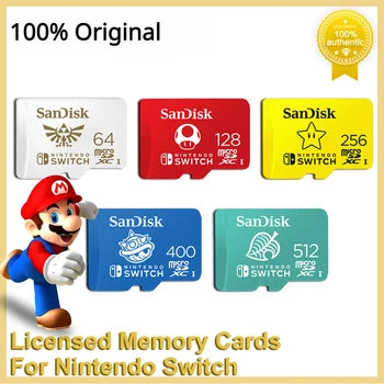 SanDisk microSDXC Карты памяти с лицензией для Nintendo Swich Trans Флэш-карты micro SD для ПК Loptop Game