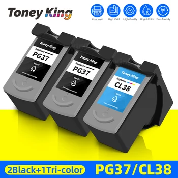 TONEY KING PG37 CL38 Замена чернильного картриджа для Canon PG37 CL38 для Pixma MP140 MP210 MP220 MP420 IP1800 IP2600 MX300 MX310