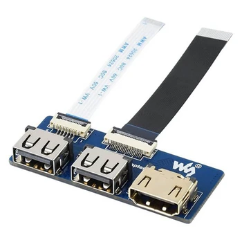 USB HDMI-совместимый разъем адаптера для вычислительного модуля Raspberry Pi 4 CM4 IO Базовый набор