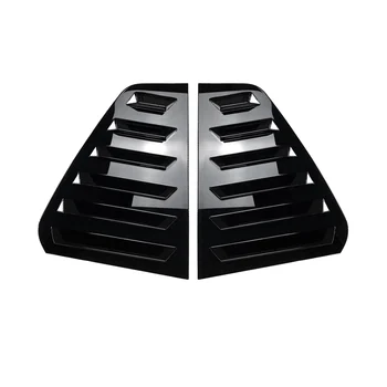  Авто Глянцевые Черные Задние Окна Треугольные Жалюзи Крышки Наклейки Для VW Golf 6 MK6 2008-2012 Автомобильный Стайлинг Чехол