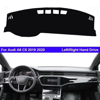 Автомобильная внутренняя крышка приборной панели для Audi A6 C8 2019 2020 2021 Auto Dash Коврик Коврик Солнцезащитный козырек Dashmat Коврик Подушка Стайлинг автомобиля