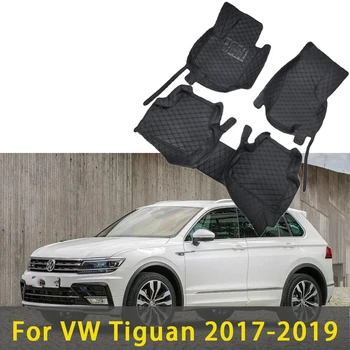 Автомобильные коврики для Volkswagen VW Tiguan 2017 2018 2019 Custom 5 N Auto Foot Pads Автомобильный коврик Аксессуары для интерьера