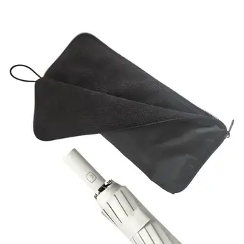 Влажные сумки для зонтов Синельная складная сумка для зонтов с застежкой-молнией Быстросохнущая сумка для зонта Прочные полотенца для рук для автомобилей Главная