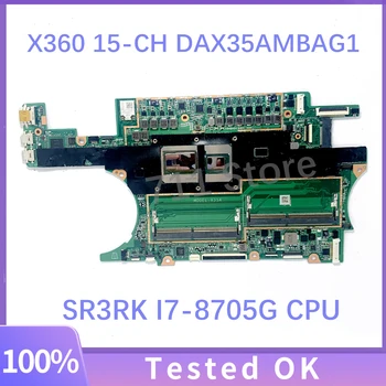 Высококачественная материнская плата DAX35AMBAG1 для материнской платы ноутбука HP Spectre X360 15-CH 15T-CH с процессором SR3RK i7-8705G 100% работает хорошо