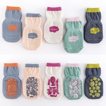 Детские носки для девочек Детские спортивные носки для пола Носки для мальчиков Нескользящие носки для батута для малышей Обувь для новорожденных Детская одежда Аксессуары