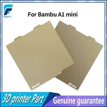  для Bambu Lab A1 Mini Build Plate Двухсторонняя текстурированная PEI Гладкая PEI Пружинный стальной лист для Bamboo Lab 3D-печать 180x180 мм