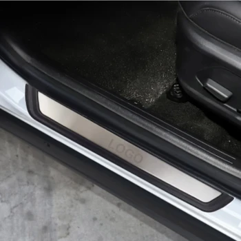 Для Renault Kadjar Koleos 2017-2023 Аксессуар для интерьера Детская противогрязная накладка Защита бампера Дверной порог Внутренняя крышка накладки на порог