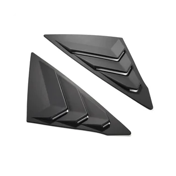 Жалюзи заднего бокового стекла Треугольные оконные стеклянные жалюзи для седана 11Th 2022 2023 - ABS Матовый черный