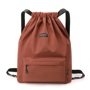 Женские нейлоновые водонепроницаемые рюкзаки Простой стиль Повседневная школьная сумка Рюкзак большой вместимости Открытый рюкзак для путешествий на короткие расстояния