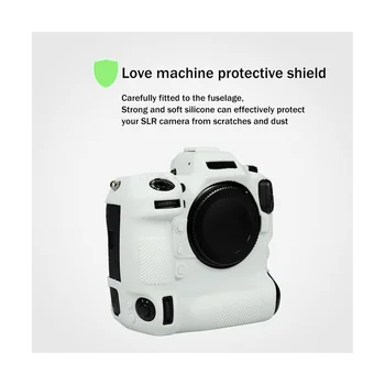  Защитный чехол для камеры Силиконовый защитный чехол с текстурой личи Подходит для беззеркальной камеры Nikon Z9 Черный
