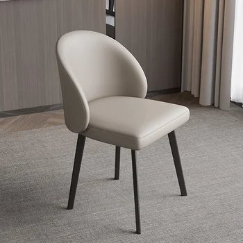 Итальянские роскошные обеденные стулья Черные металлические ножки Nordic Lounge Удобные обеденные стулья Современный дизайн Silla Home Decor GXR46XP