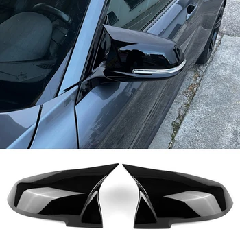 Крышка зеркала заднего вида Боковое крыло Крышка корпуса зеркала заднего вида Глянцевый черный Для BMW серии 1 2 3 4 F20 F21 F22 F30 F32 F36 X1 F87