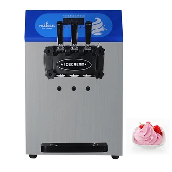  Машина для мягкого мороженого с 3 вкусами Мороженица Полностью автоматическая машина для мороженого Кухонные приборы
