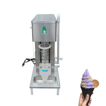  Миксер для мороженого Пищевая нержавеющая сталь Машина для смешивания замороженного йогурта из настоящих фруктов Коммерческая