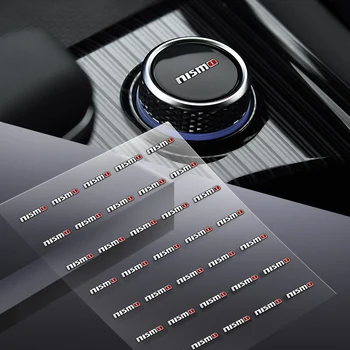 Наклейка на кнопку подъема окна автомобиля Наклейка на рулевое колесо для Nissan Nismo Qashqai J10 X Trail T32 T31 Tiida leaf Juke Primera Note