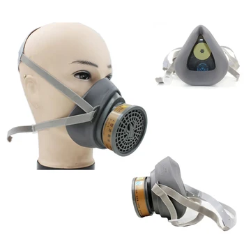 Новая газовая пылевая маска для распыления, покраски, промышленной безопасности труда, химического газового респиратора, лицевой маски, угольного фильтрующего картриджа