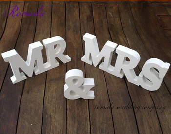 Новый Созданный Мистер и Миссис Свадебный знак Свадебное украшение Мистер и Миссис буквы Мистер и Миссис