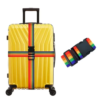 Новый чемодан Безопасный ремень 2M Rainbow Password Lock Упаковка Багажная сумка с багажным ремнем Ремень с замком пароля Пряжка
