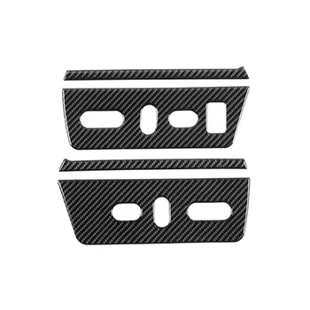  Панель регулировки сиденья Декоративные наклейки для Ford F150 2009-2014 Аксессуары для интерьера - мягкое углеродное волокно