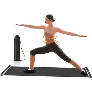 Ползунки для тренировок 180x50 см Скользящий коврик для упражнений Домашний тренажерный зал Оборудование для кардиотренировок для улучшения равновесия и координации