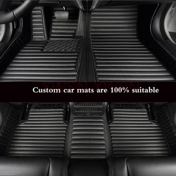  полосатый автомобильный коврик из искусственной кожи по индивидуальному заказу 5D для Suzuki Grand Vitara 2007-2017 Vitara 2016-2018 Swift Аксессуары для интерьера